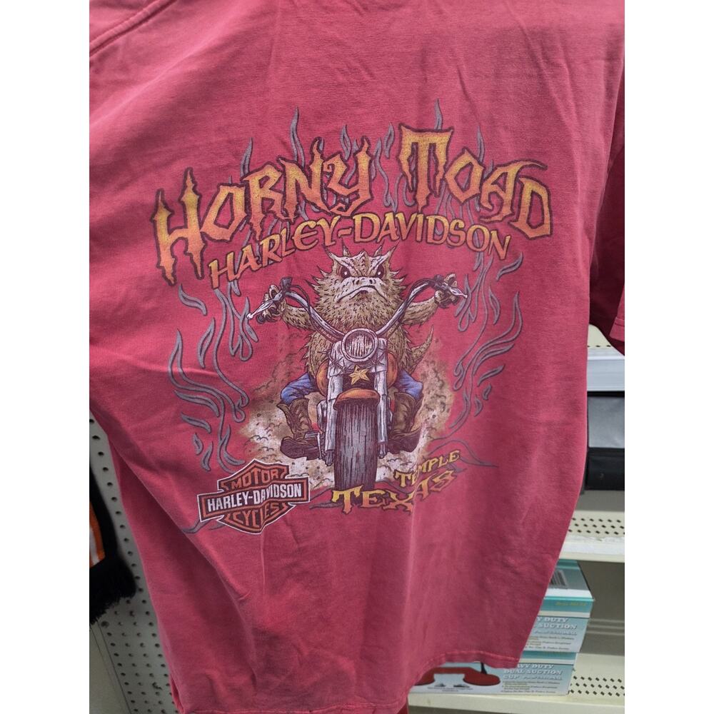 Horny Toad Harley-Davidson Vintage T-Shirt Size Men's M Red
